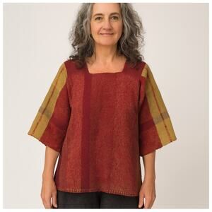 Art to Wear Made Hand Woven Sweater, Boho, Casual, Artsy, Wool, Edgy, Unique, S